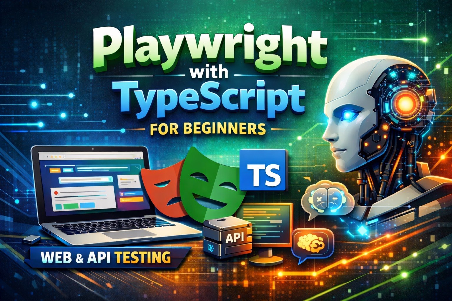 Playwright using TypeScript with AI